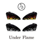 스믈크루 피넛탱크 오토바이 불꽃데칼 3 UNDER FLAME : 스믈크루