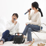 블루투스 스피커 마이크 휴대용 고출력 버스킹 스피커 노래방 무선 미니 : 미라클엠스토어