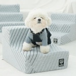 강아지 논슬립 2단 3단 계단 애견 침대 발판 반려견 쇼파 경사 펫 스텝 : 봉코봉코