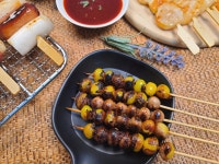 [장땡] 염통 은행 소떡 닭똥집 닭꼬치 닭목살 치즈베이컨 새우 파닭 꼬치 캠핑음식 : 장땡푸드