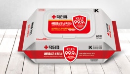 병원 닥터큐 에탄올 살균 소독티슈 60매 x 20팩 피부소독 : 두손메디칼