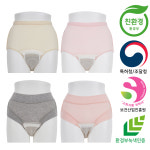 큐라 여성 요실금팬티 위생 기능성속옷 임산부팬티 샘방지 30~70cc L1 : 카퍼라인