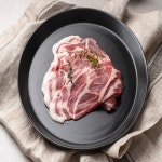 지리산 흑돼지 삼겹살 앞다리살 목살 오겹살 200g 한돈 버크셔 대패 돼지 고기 K : 지리산산골흑돼지