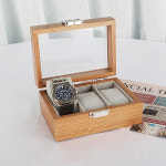 로에드 원목 우드 3구 손목 시계보관함 거치대 케이스 : 로에드