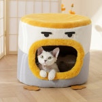 길고양이집 고양이 숨숨 침대 하우스 따뜻한 냥이 숨는집 : 굿즈모두몰