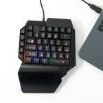 3D 설계 작업용 게이밍 한손키보드 USB 반쪽 노트북 PC 왼손 몰입감있는 게임 플레이 드로잉 보조 : 찬영몰