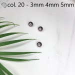 [1단] 맞구멍 갈색 쥐색 진주 비즈 반지 팔찌 재료 의류 부자재 3mm 4mm 5mm : 새한진주