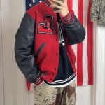 Holloway 바시티자켓 빈티지 스타디움 스타장 XL : 파브릭