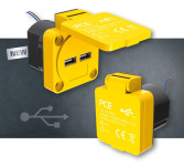 USB 충전 소켓 IP54 [2개의 모바일 장치 동시 충전 및 전원 공급용] U25050 : PCE 공식 온라인 스토어