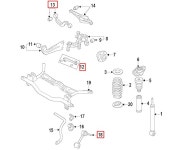 아우디 TT 리어(뒤) 어퍼암+타이로드+활대링크 6pcs 좌,우세트 2006~2014 : 벤비아 오토파츠