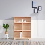 미송 원목 책꽂이 선반 장식장 나무 수납함 원룸 아이방 공간 박스 파티션 좁은 집 공간 가로 낮은 틈새 전면 와이드 우드 3단 책장 800 1200... 