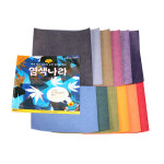 염색나라 염색색종이 12색세트 합성섬유용 : 우리아트