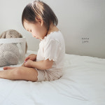 유아 여름내복 반팔 실내복 아기 셔링 레이온 레이스 모달 주니어 플라워 꽃 돌아기 백일 : 나나준