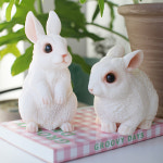 토끼 피규어 동물 미니어쳐 레빗 모형 인테리어 장식품 화분 소품 : 웨스트가든