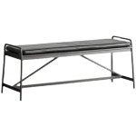 노르딕 철제 베드벤치 벤치형 식탁벤치 의자 긴의자 등받이없는 모던 안방 현관 인테리어 : 레디앤메이드