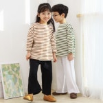 유아 아동 통바지 어린이집 유치원 통큰 남아 여아 편안한 일자 바지 : 마켓별찌