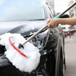 밀크실크 차량용 셀프 손세차밀대 청소솔 세차 브러쉬 봉대걸레 길이조절 : 탑스코리아1