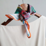 실크 스카프 젠탱글 고급 SILK100 쁘띠 A1014 : LANIC U 라닉유