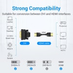 HDMI 어댑터 변환기 vention dvi- 양방향 dvi d 24+1 male- 암 : 유엠무역