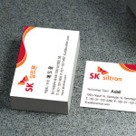 Sk실트론 회사명함 명함디자인 SK 명함제작 명함인쇄 실트론 로고명함 500매 4종 : 애드올