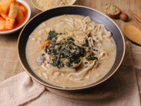 김태희칼국수 맛집밀키트 한식 들깨칼국수 1인분 2팩 간단캠핑요리 : 김태희옛날손국수