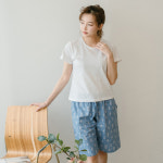 유성 코지이지 556선인장 주머니파자마 국내생산100% 남여공용 반바지 면소재 커플바지 : 속옷다모아