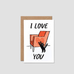 Cat Love 캣러브 고양이 일러스트 카드 아트카드 그리팅카드 : paper weight