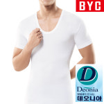 BYC 남자 런닝 셔츠 세트 5매 쿨 나시 민소매 반팔 메리야스 면 데오니아 빅사이즈 : BYC왕자상회