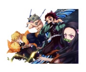 유화그리기 세트 애니메이션 귀멸의칼날 네즈코 젠이츠 귀살대 아이러브페인팅 캔버스 액자 프레임포함 그림 포스터 G0058 : 포에버16