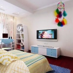 행잉 태피스트리 모빌 드림캐쳐 행운 벽 장식colorfull 드림 포수 원형 깃털 교수형 공예 수제 홈 교수형 공예 야외 펜던트 : 다담스테이2