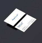 심플한 로고의 현대자동차 블루핸즈 카센타 자동차 서비스센타 공업사 명함 : 디자인 밥