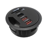 다기능 USB 허브 C타입 usb 데스크 usb3.0 2 포트 usb3.0 type-c 어댑터 데스크탑 pc usb 데스크 마운트 usb 3.0 분배기 케이블 길이... 