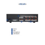 4채널앰프 블루투스앰프 MK-120BG 카페 미니 앰프 매장용 업소용 엠프 320W : 연합사운드