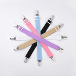 (코어무역) 일자형 침대시트 고정밴드 밀림방지 집게 고정핀 2P : 코어무역