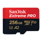 샌디스크 마이크로 SD카드 Extreme Pro 256GB 256기가 블랙박스 닌텐도 핸드폰 외장 메모리 : 주식회사 피아이디