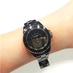 샤넬 J12 팬텀 워치 33mm 블랙 세라믹 여성 시계 H6346 : 글램피플