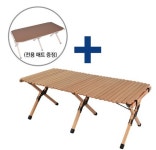 몬테라 우드 롤테이블 M, L (전용 가죽매트 증정) / 캠핑 감성 우드 롤 테이블 : 캠핑트렁크 춘천점