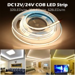 무드등 cob led 스트립 320 384 528 led 고밀도 유연한간접조명 줄조명 : 더퀸바이
