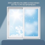유리시트지 안전 윈도우필름 창문사생활보호 창문선팅 : 스며든몰
