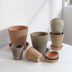 마이플랜트 모스 커프팟 받침세트 인테리어 화분 빈티지 토분 10호 : 마이플랜트