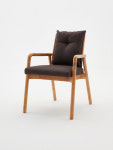 카페 인테리어 디자인 루쏘 우드 암 체어 - 2Colors : 까사디