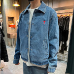 [논현 더팩토리](당일) [AMI] 22FW 아미 하트 로고 데님 재킷  블루 (HJK205 603 448) : 논현 더팩토리 명품편집샵