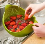 과일야채 샐러드 통 간편한 야채 세척통 : A를위하여