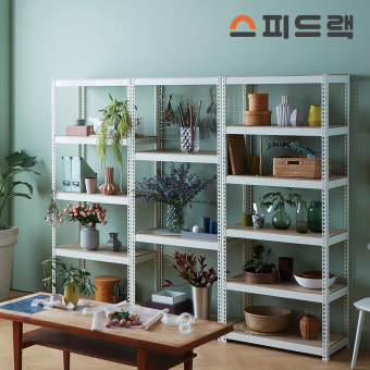 스피드랙 조립식 선반 앵글 철제 수납 무볼트 렉 300x300x600 2단 부터 주문제작 : 브로스엔