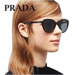 프라다 캣아이 선글라스 PRADA  SPR 02VF 블랙 호피 캣츠아이선글라스 : 안목아이웨어