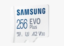 삼성 EVO Plus SD 메모리카드 256 MB-MC256KA/KR : 바이크빈
