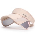 [은창]썬캡 여성 여름 밀짚 라탄 모자 사이드 캡 조절 스포츠 선캡 : 은창