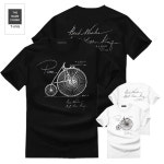 더네임스튜디오 유니크한 디자인 반팔티 클래식자전거 M~5XL 빅사이즈 티셔츠 : DELEVINGNE