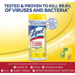 Lysol 라이솔 다목적 살균 소독 물티슈 와이프 안티박테리아 레몬 35매 3팩 : 동동이상점