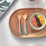 케이크 양식 샐러드 귀여운 나무 우드 디저트 포크 커트러리 스푼 00.내츄럴 : 꿈꾸는 키친